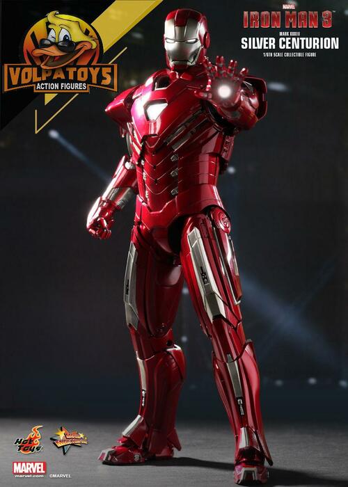 ホットトイズ　Iron Man 3 Silver Centurion IRON MAN - MARK SILVER CENTURION HOT TOYS ⋆