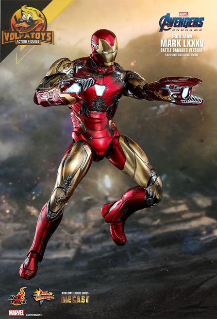 ホットトイズ　アイアンマン MARK LXXXV フィギュア Iron Man Mark Lxxxv (Battle Damaged Version) - Boneco Hot Toys