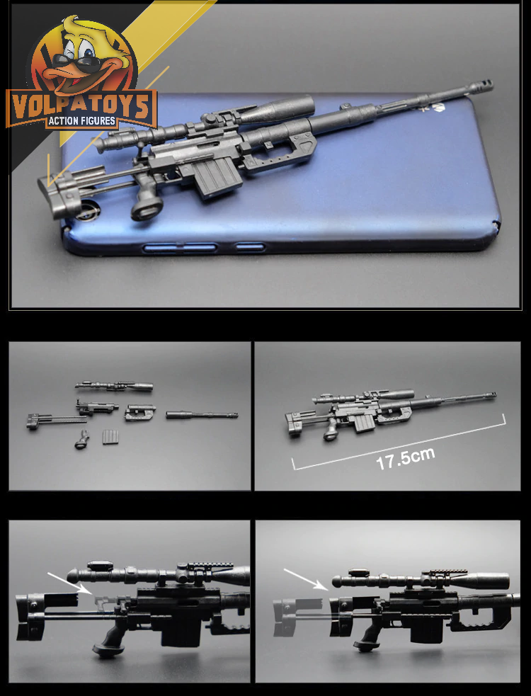 ARMA Rifle Sniper M200 1/6 PARA ACTION FIGURE ⋆ HOT TOYS